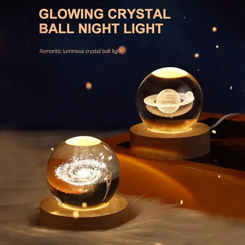 Galaxy Crystal Ball Night Light