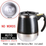 STOMART.CO.UK Automatic Self Stirring Magnetic Mug Kitchen Magnetic Mug Free Text