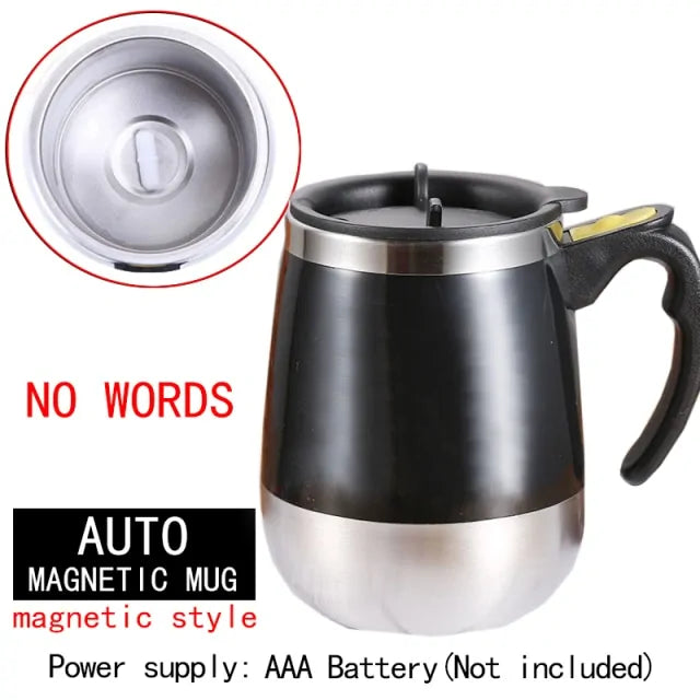 STOMART.CO.UK Automatic Self Stirring Magnetic Mug Kitchen Magnetic Mug Free Text