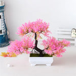 Faux Bonsai Plant with a Stylish Pot