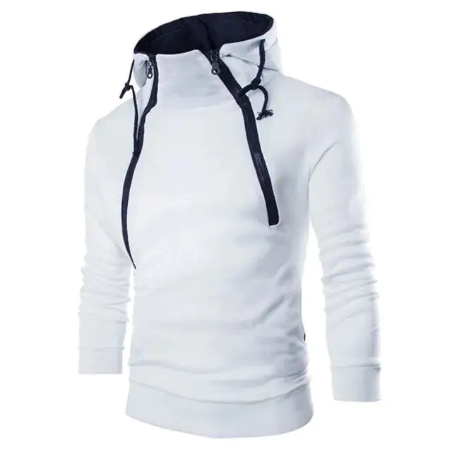 A modern, longline hooded cardigan in a textured fabric with black inner lining. The open-front design gives it a relaxed fit, while the black zippered pocket with a neon green pull tab adds a sporty touch. The hood includes adjustable drawstrings for a casual and stylish look. The 'ANIMAL GAME' branding is visible in the upper left corner