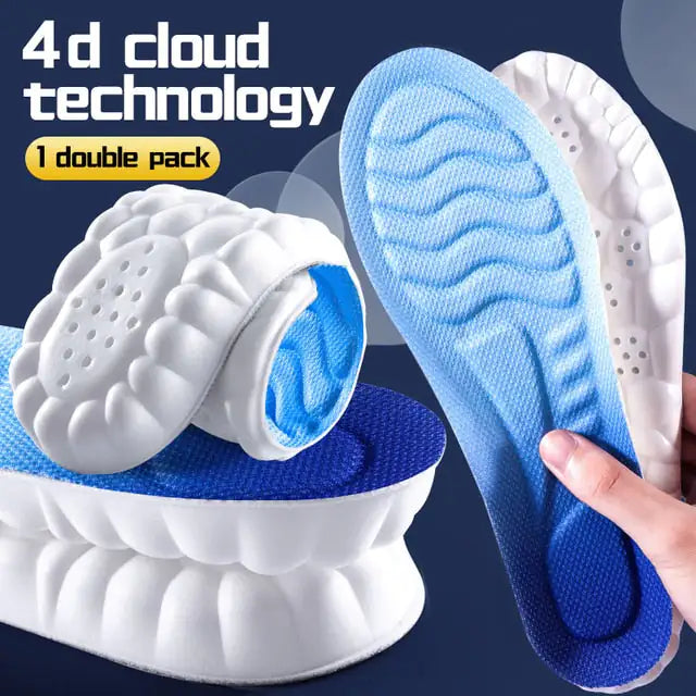 4D latex athletic insoles