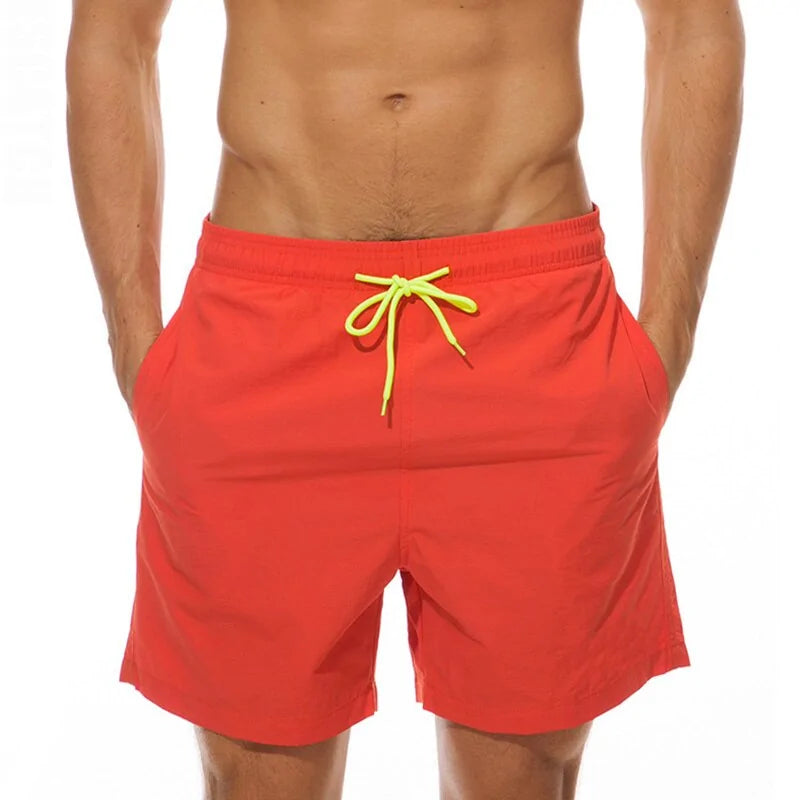 red Beach Trunks