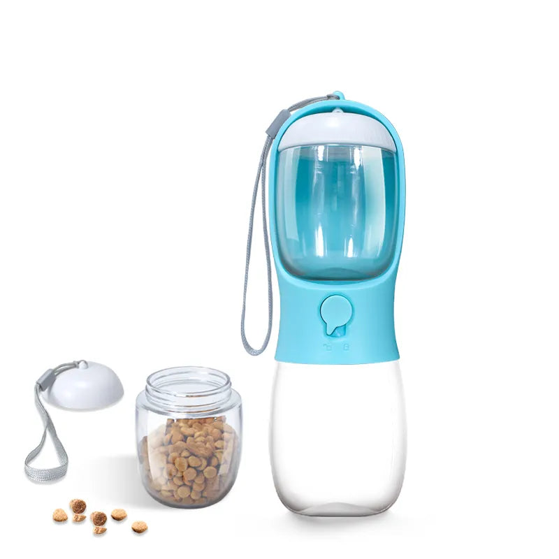 Pet Travel Food Water Dispensing Bottle