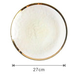 STOMART.CO.UK Rainbow Glass Dinner Plate Dinner Glass Plate Free Text