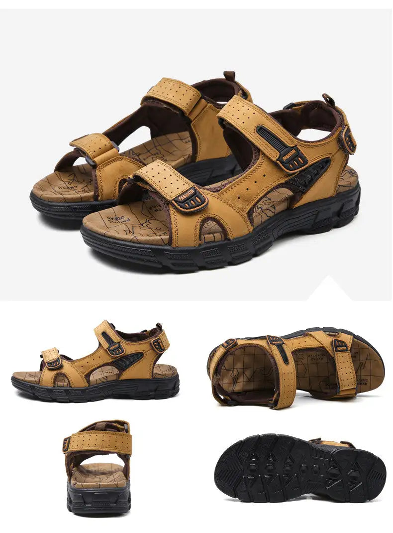 Men's Comfort Strap Leather Sandals