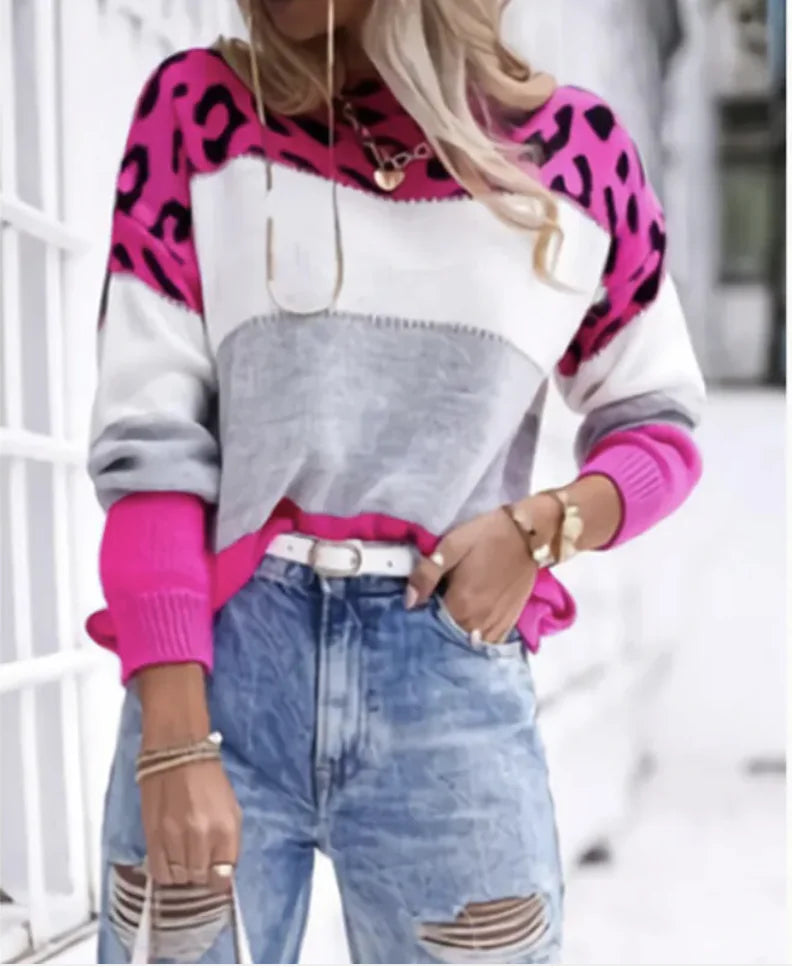 Chic and Bold: Leopard Print Sweater