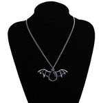 Lunar Bat Gothic Necklace