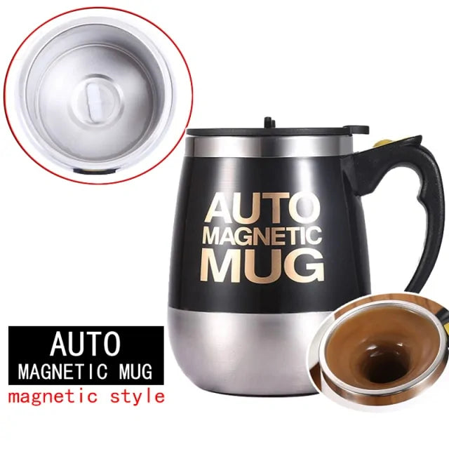 STOMART.CO.UK Automatic Self Stirring Magnetic Mug Kitchen Magnetic Mug Free Text