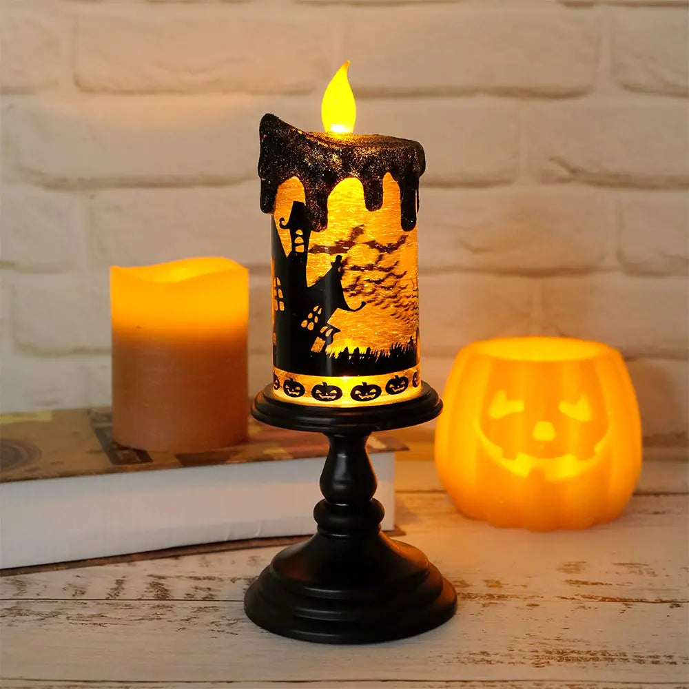 Spooky Skull Candle