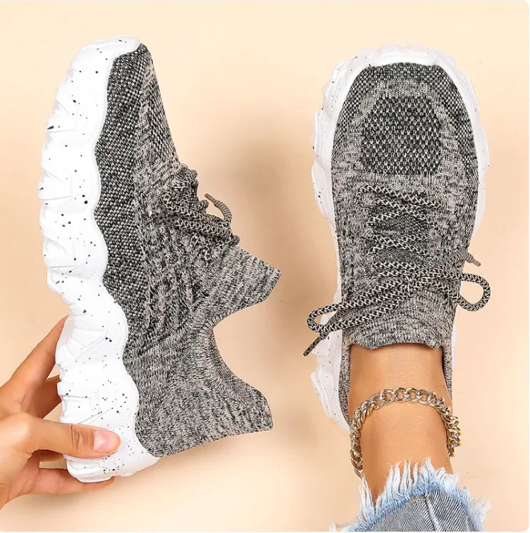 Lightweight Knit Slip-On Sneakers