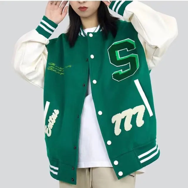 Loose-Fit Couples' Retro Jacket