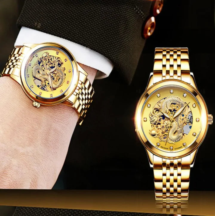 Golden Dragon Automatic Mechanical Watch