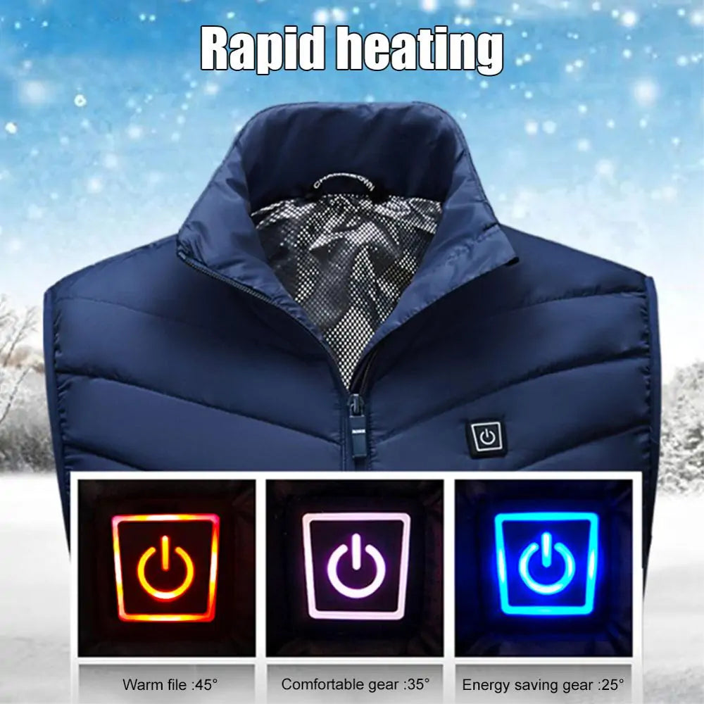 USB Rechargeable Smart Heating Vest