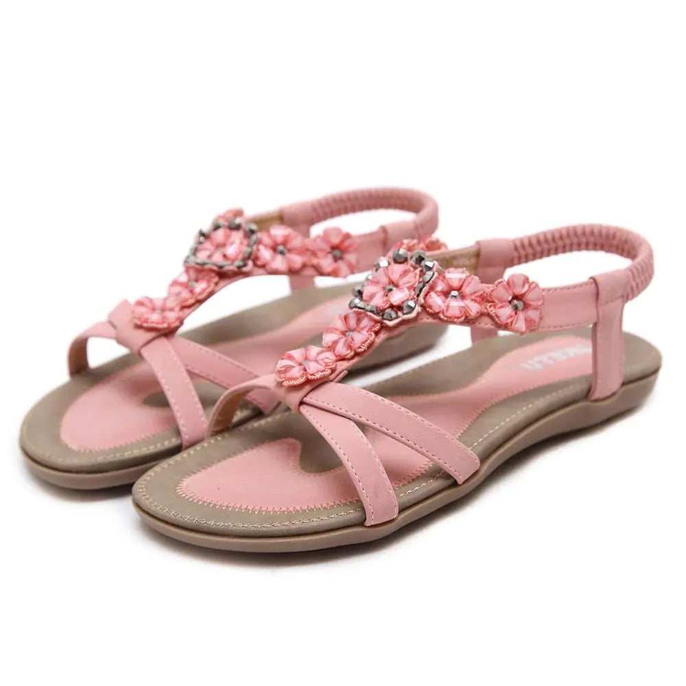 Pink Women's Bohemian Summer Sandals