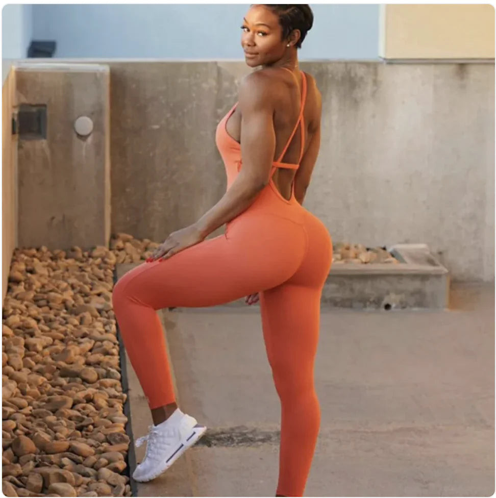 Halter Yoga Jumpsuit