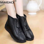 Women's Furry Winter Zipper Boots