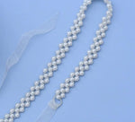 White Pearl Bridal Wedding Belt
