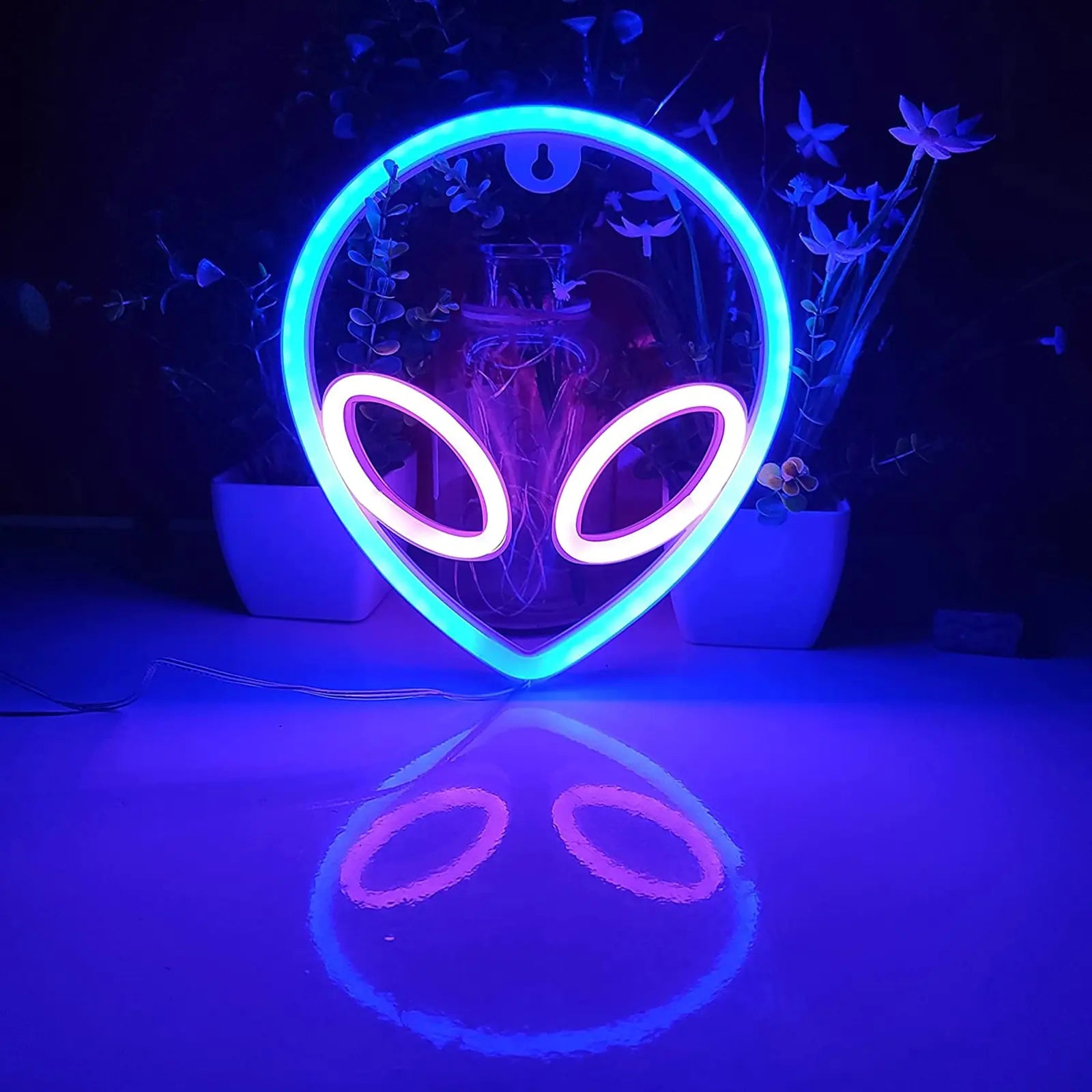 Alien Face Shaped LED Neon Light