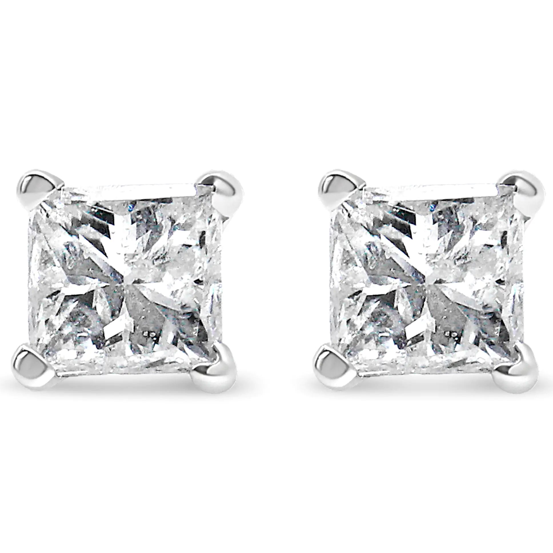 14K Gold Stud Diamond Earrings