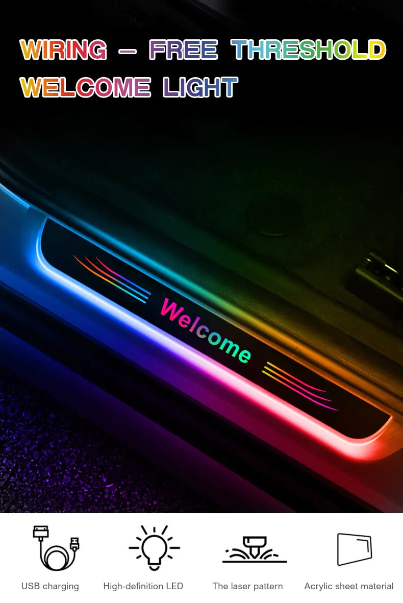 Wireless Car Interior Ambient Welcome Light