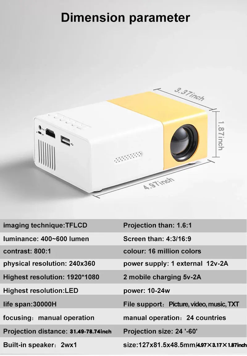 Compact Home Cinema Portable Device