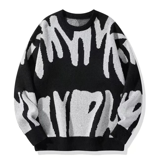 Men's Stylish Crew Neck Knit Sweater