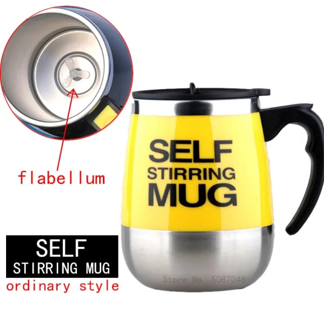 STOMART.CO.UK Automatic Self Stirring Magnetic Mug Kitchen Magnetic Mug Free Text