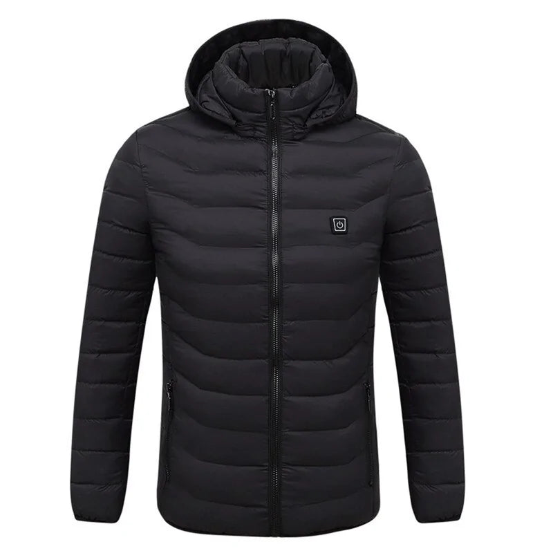 Men's Waterproof Heated Winter Fleece Jacket