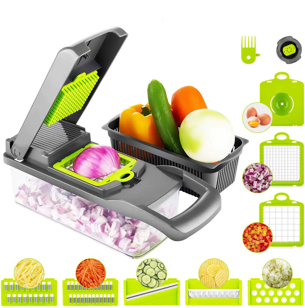 STOMART.CO.UK 14-In-1 Multifunctional Vegetable Chopper