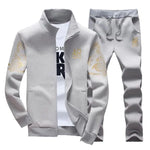 Men's Zippered Tracksuit Set