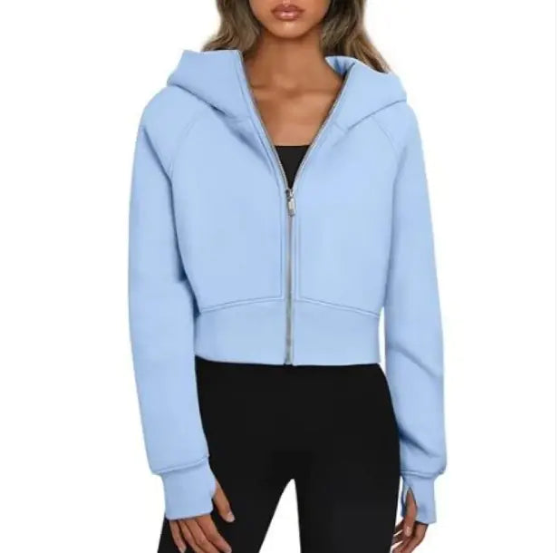 Cozy Women's Long Sleeve Hooded Sweatshirt