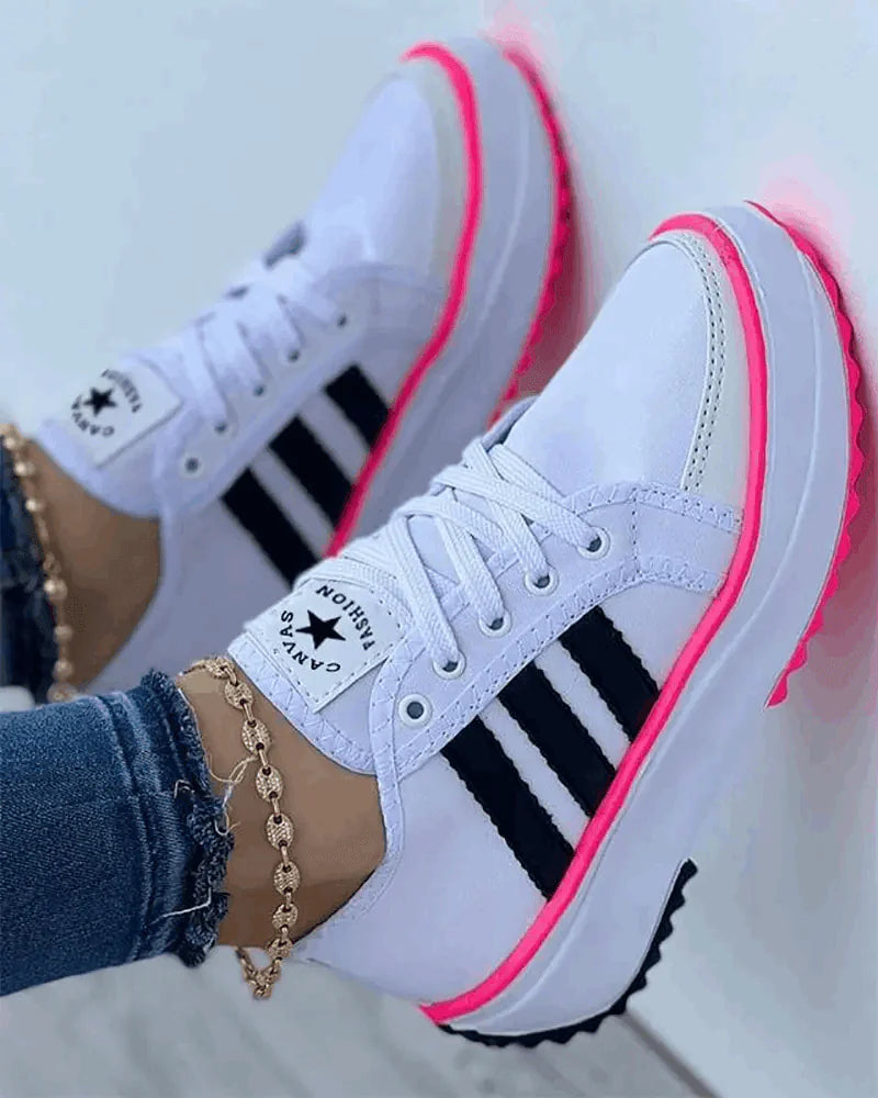 Trendy Platform Vulcanized Sneakers Trainers