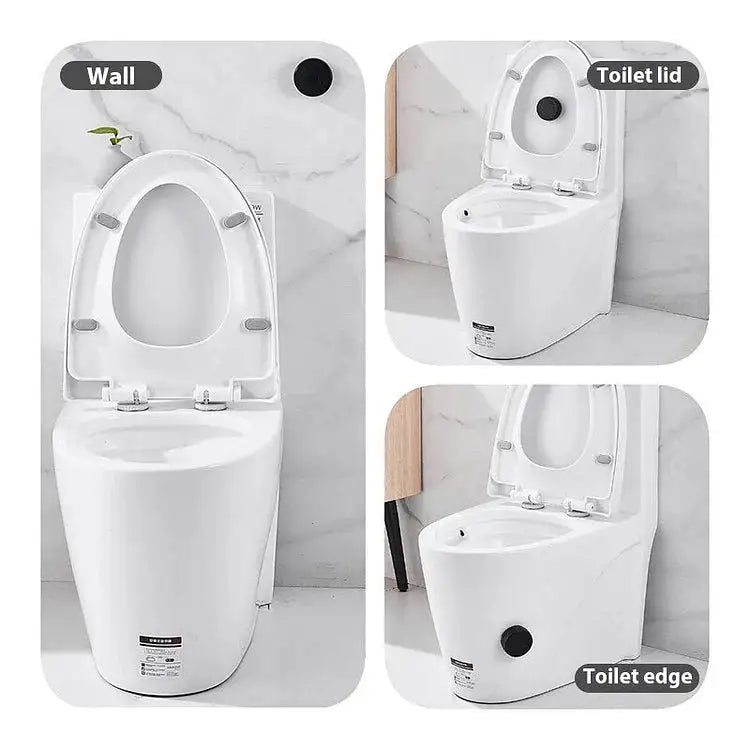 Smart toilet auto-flush sensor with adjustable touchless function