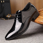shining glossy leather shoes