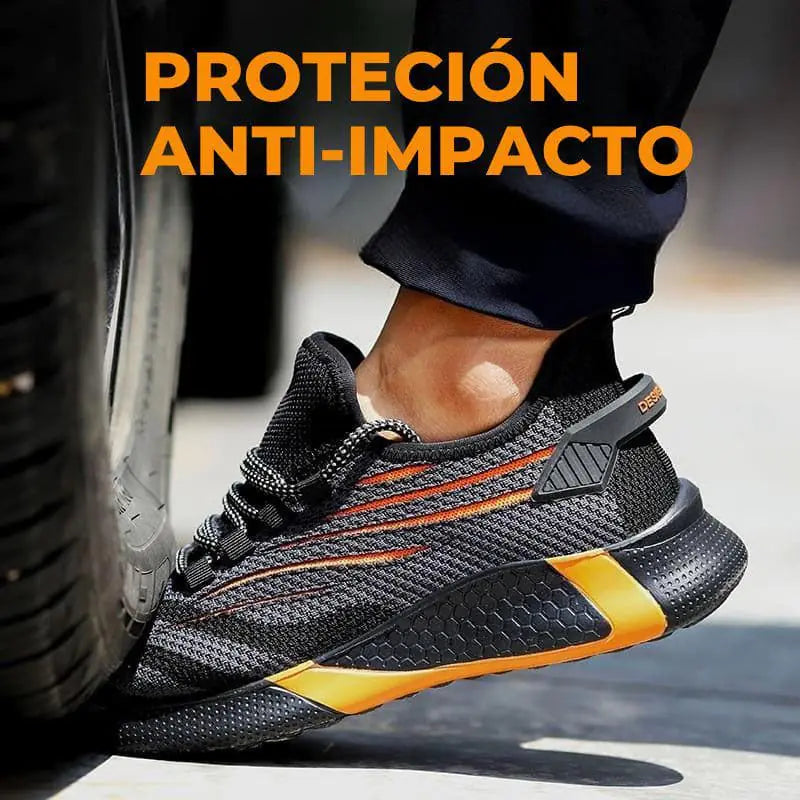 Steel-Plated Work Safety Footwear