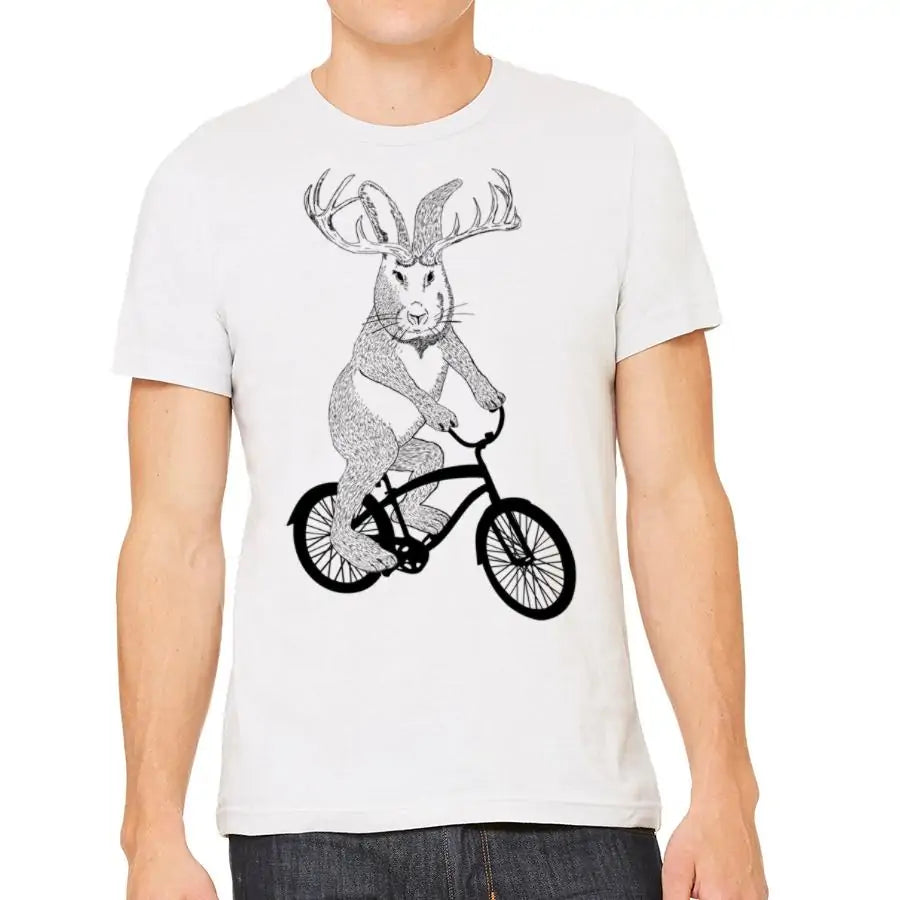 Jackalope On A Bike T-Shirt