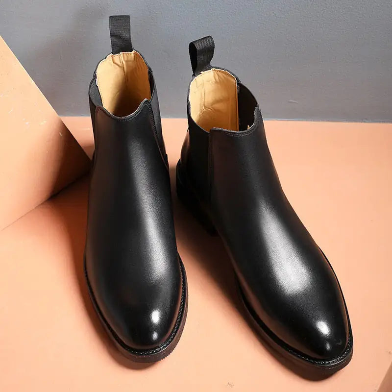 Men's Classic Leather Slip-On Footwear