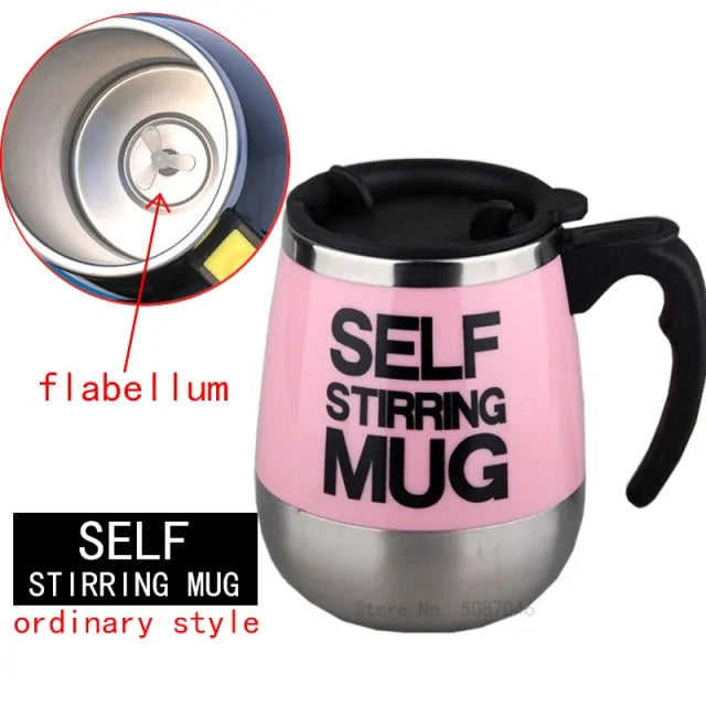 STOMART.CO.UK Automatic Self Stirring Magnetic Mug Kitchen Magnetic Mug Free Text