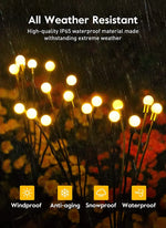 Solar Powered Garden LED Firefly Lights