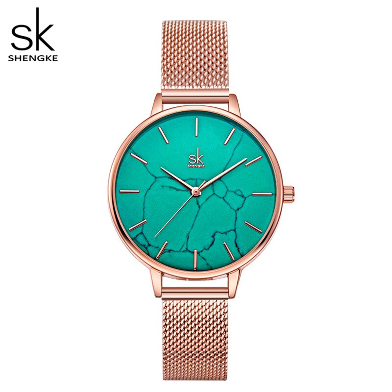 STOMART.CO.UK Shengke Fashion Watch for Women Jewelry Free Text