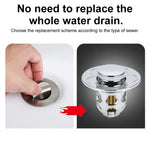 Stainless Steel Pop-Up Bounce Core Basin Drain Filter