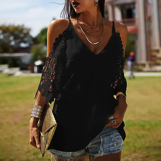 Women's Elegant Off-Shoulder Blouse