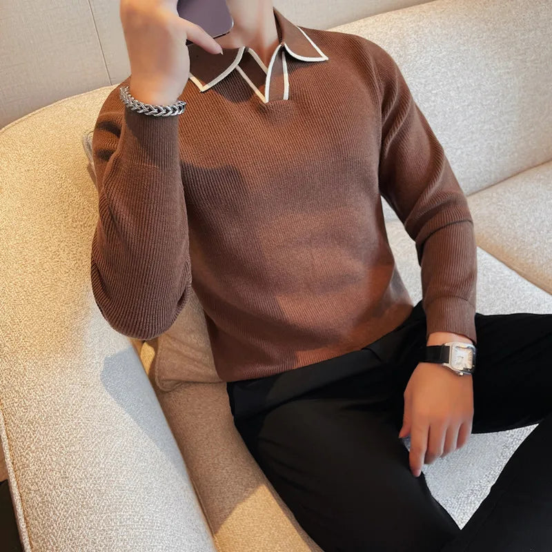 Men's Luxury Knitted Winter Jumper