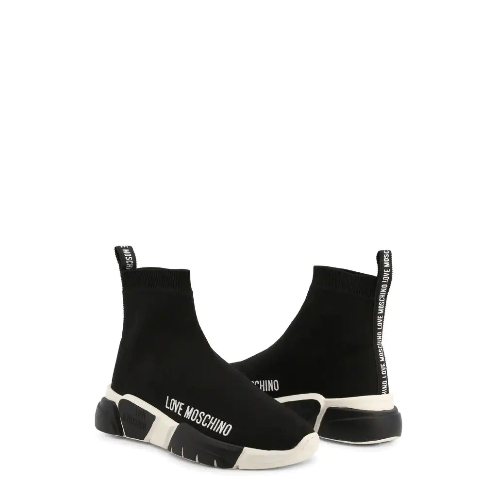 Trendy Love Moschino High Top Sock Sneakers