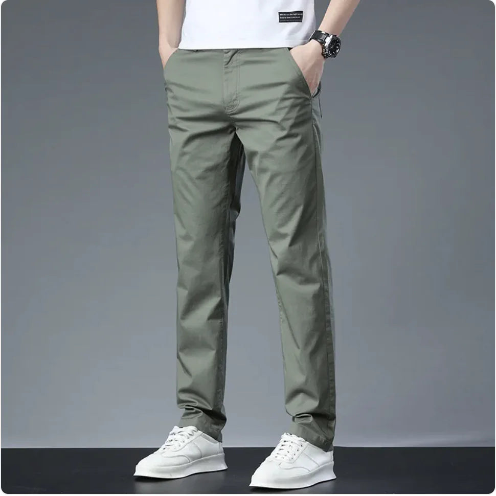 Slim Fit Cotton Chinos For Men