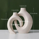 Nordic Ceramic Interlock Plant Vase