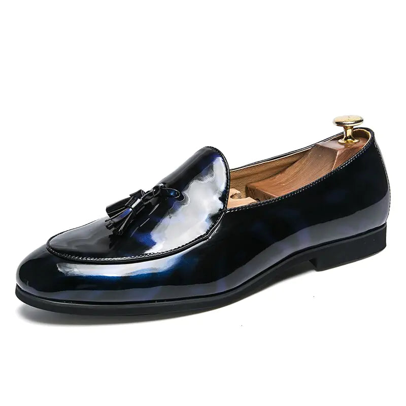 Il Lussone Italian Glossy Leather Loafers