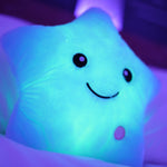 Glowing Lights Star Shaped Pillow