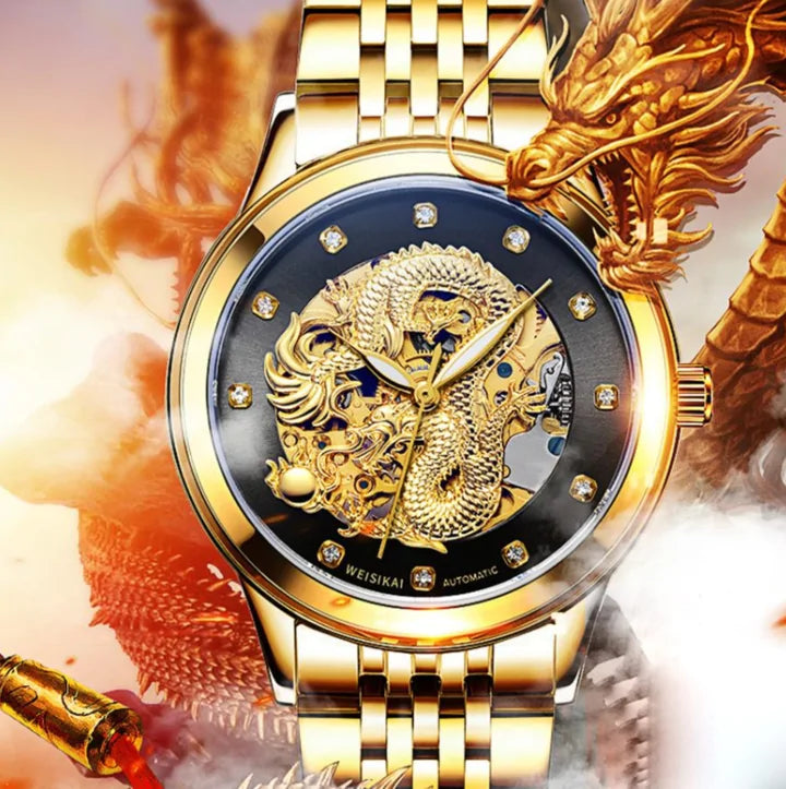 Golden Dragon Automatic Mechanical Watch